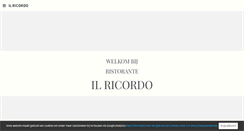 Desktop Screenshot of ilricordo.be